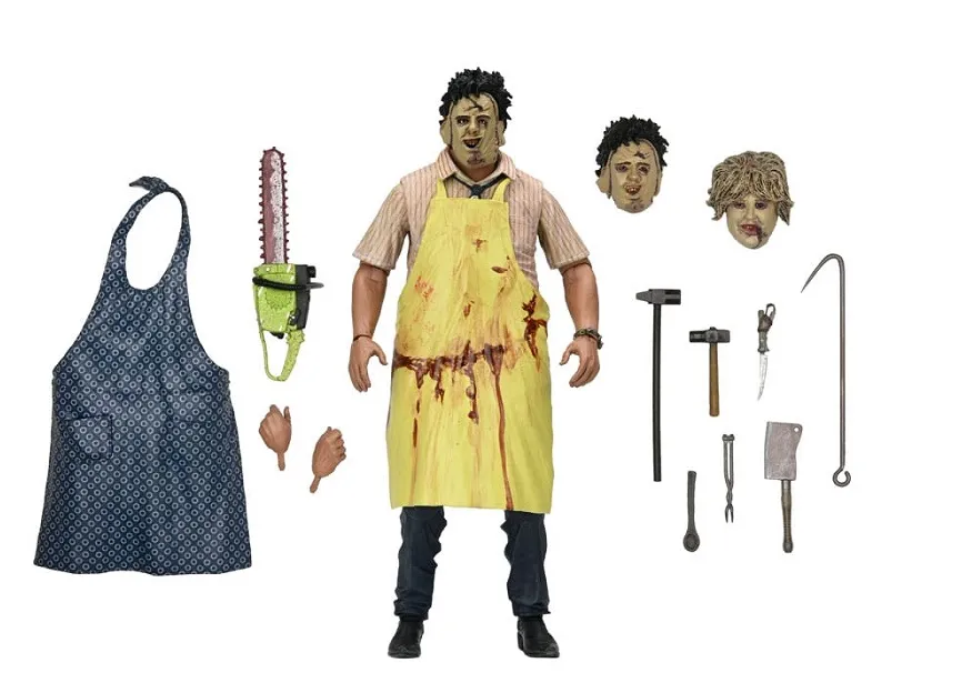 TEXAS CHAINSAW MASSACRE CLOTHED ACTION FIGURE LEATHERFACE 50TH ANNIVERSARY 20 CM